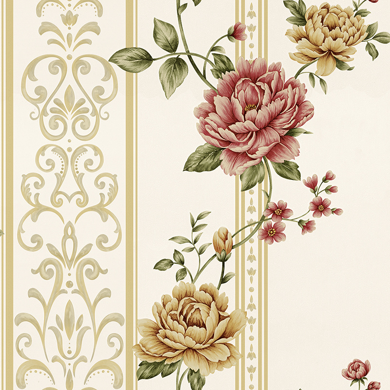 Factory Price PVC Wall Paper Waterproof Vinyl Modern Design Luxury Wallpaper for Home Decoration