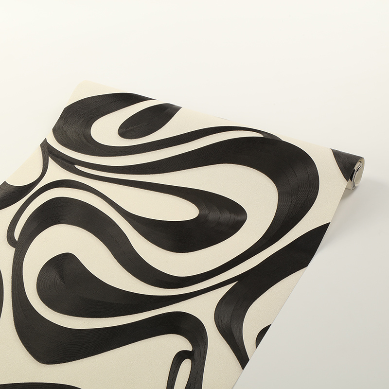 3D Modern Wallpaper Waterproof PVC Vinyl Wall Paper for Home Decoration