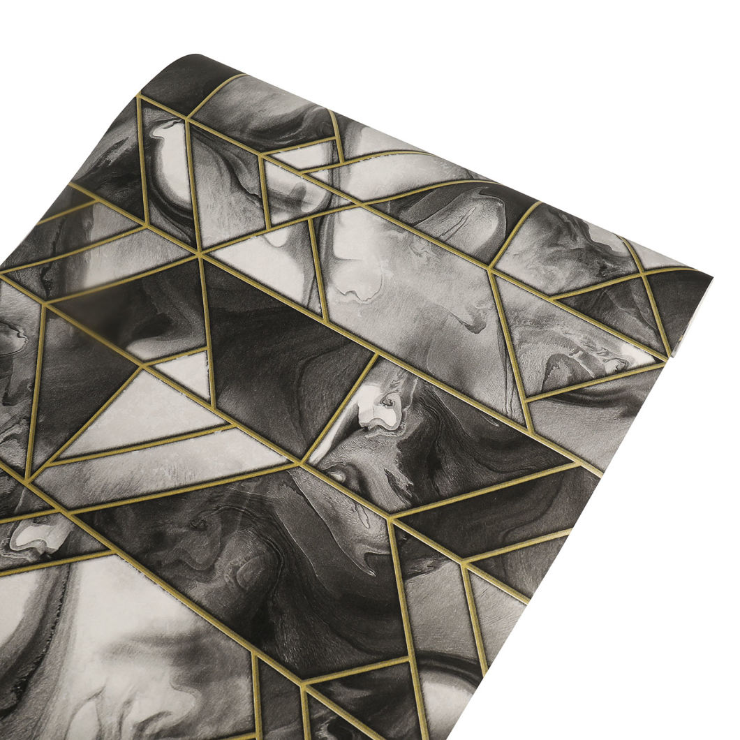 High Quality Gold Foil Wallpaper Hot Selling Non Woven for Home Decor