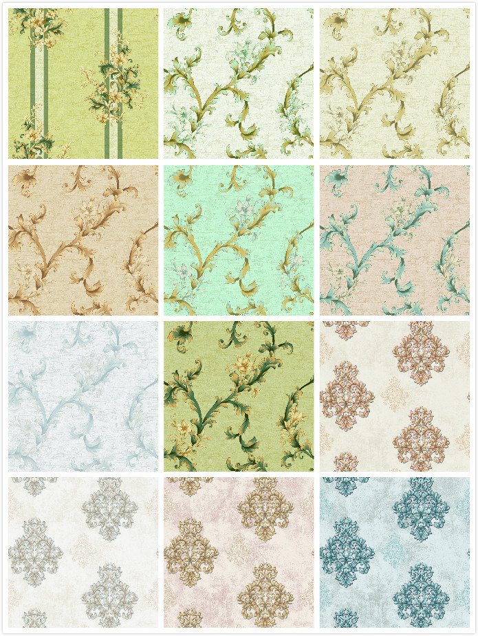 Vinyl PVC Wallpaper Classic Wall Paper Manufacturer Price