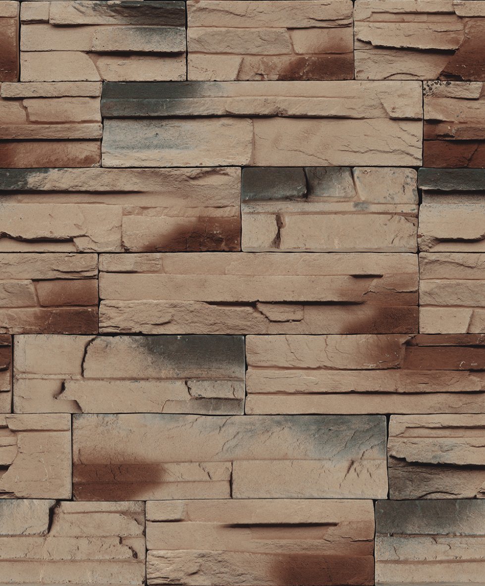 PVC Vinyl Wallpaper Modern Stone 3D Wall Paper