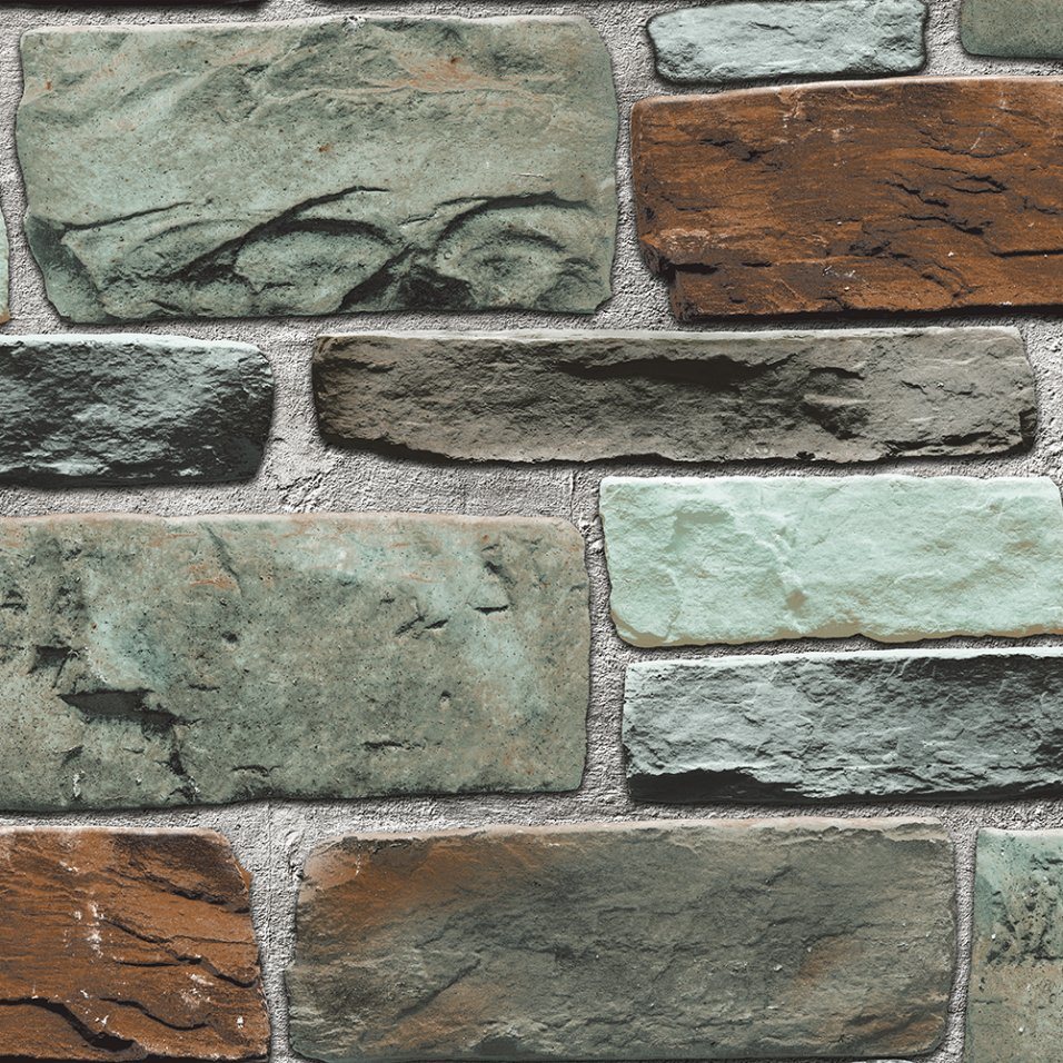 PVC Vinyl Wallpaper Modern Stone 3D Wall Paper