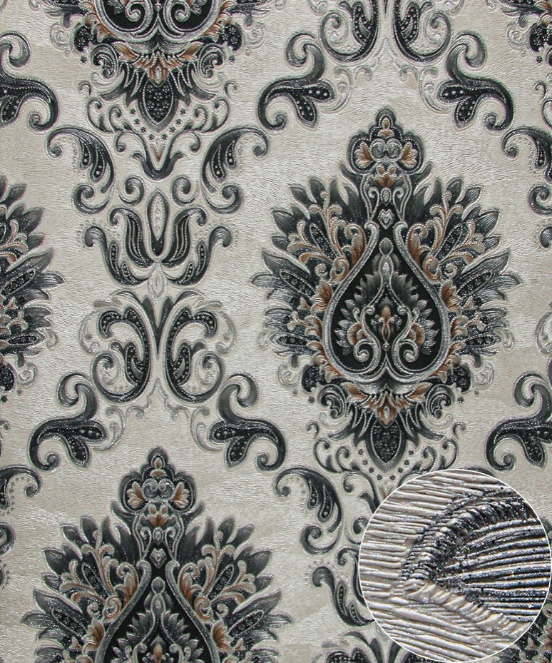 PVC Wallpaper Modern 3D Plain Design Waterproof Vinyl Wallpaper for Home Decor