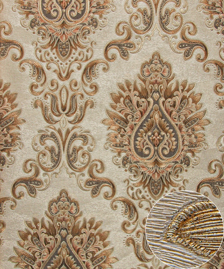 PVC Wallpaper Modern 3D Plain Design Waterproof Vinyl Wallpaper for Home Decor