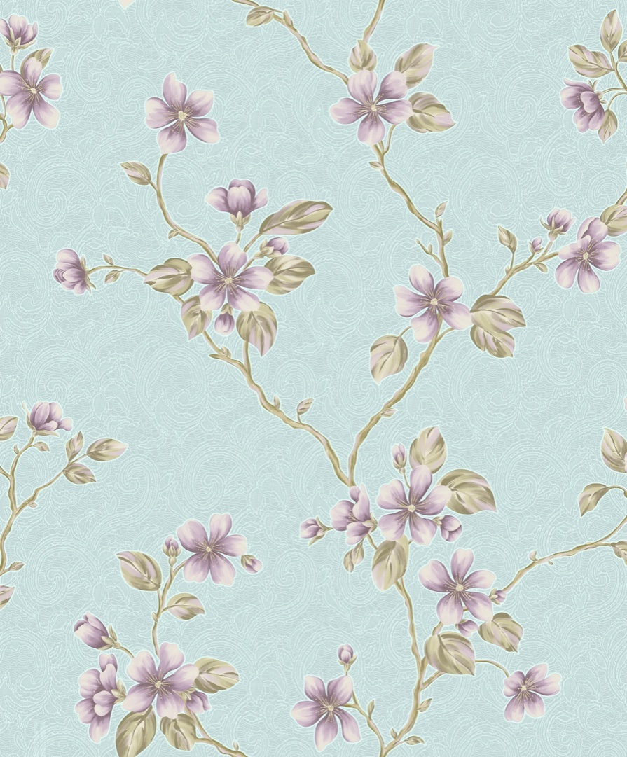PVC Flower Design Deep Embossing High Quality PVC Wallpaper Home Decoration