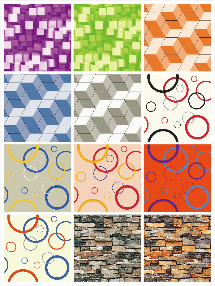 Modern 3D Wallpaper High Quality PVC Vinyl Wall Paper