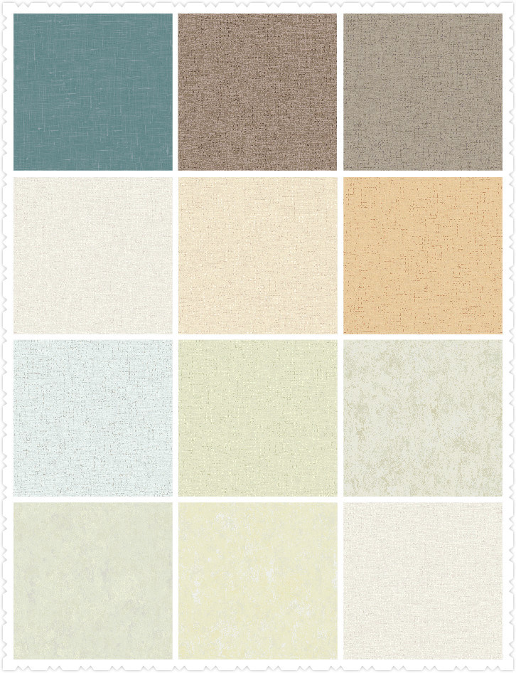 Waterproof PVC Vinyl Wallpaper Plain Luxury Wall Paper
