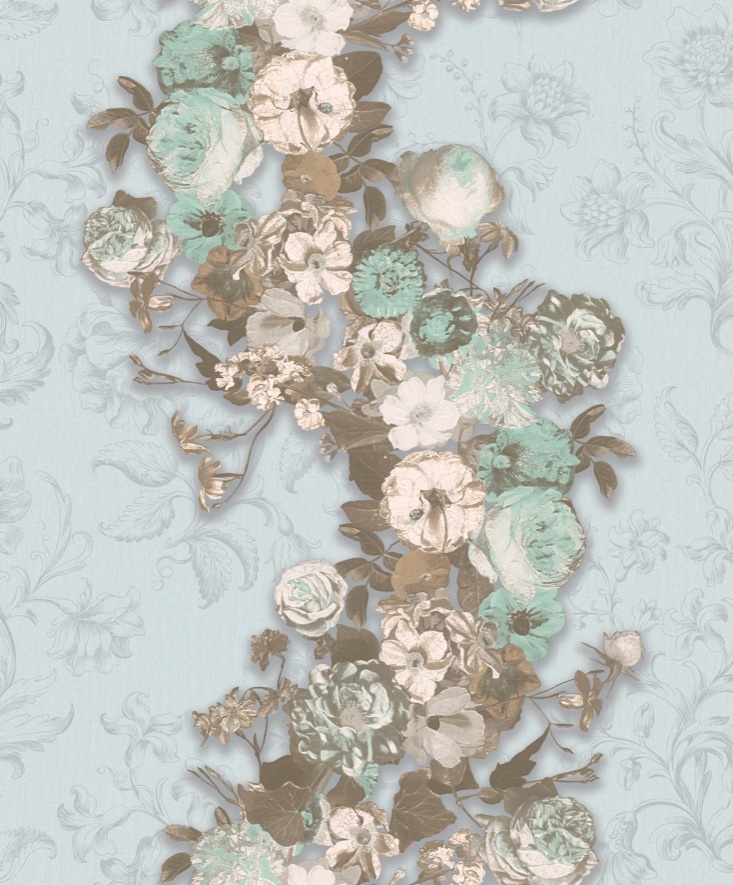 2021 New PVC Classic Italy Flower Design High Quality Wallpapers