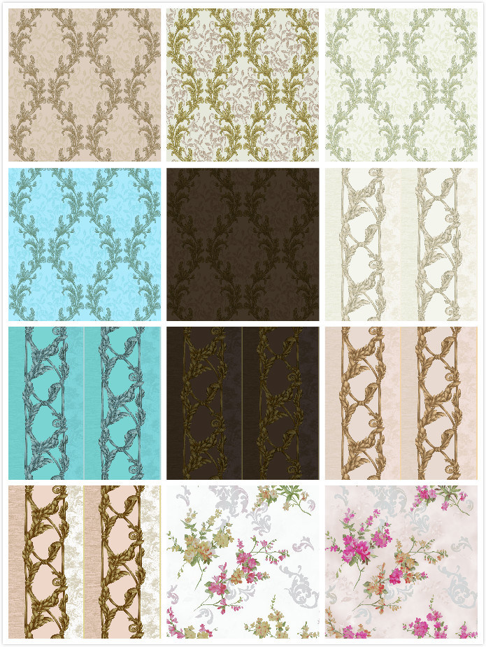 PVC Vinyl Wallpaper Luxury Wall Paper for Living Room