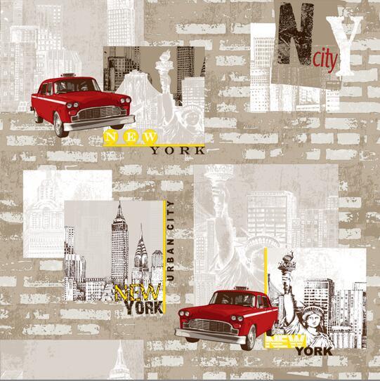 3D PVC Wallpaper Vinyl Wall Paper for Children Room