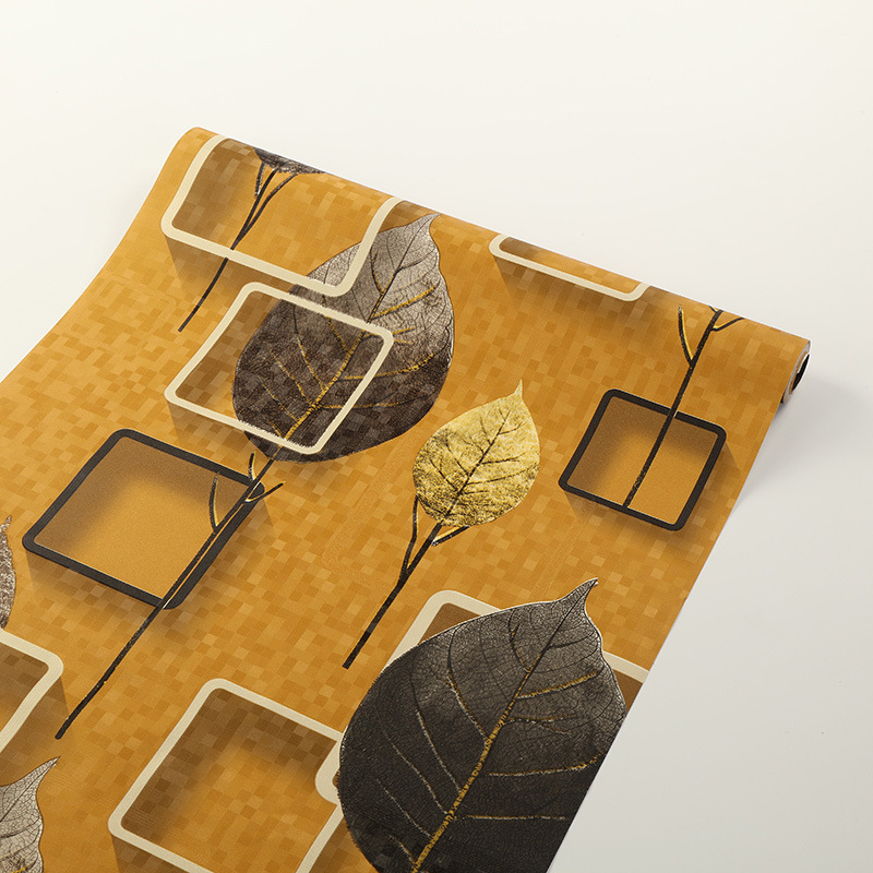 PVC Modern Vinyl Wallpaper 3D Waterproof Wall Paper for Home Decor