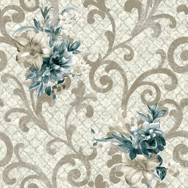 PVC Wallpaper Vinyl Luxury Wall Paper for Home Decor