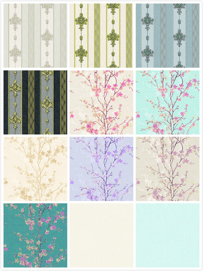PVC Vinyl Wallpaper Hot Selling Wall Paper Luxury for Home Decoration