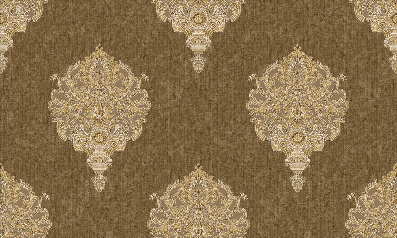 1.06 PVC Small Damask Flower Design High Quality PVC Wallpaper Home Decoration