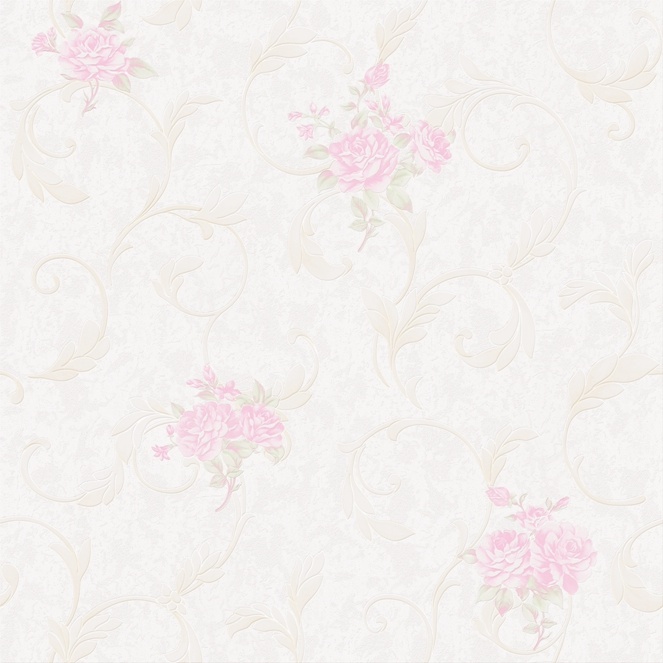 New PVC High Quality Wallpaper Luxury Flowers Design