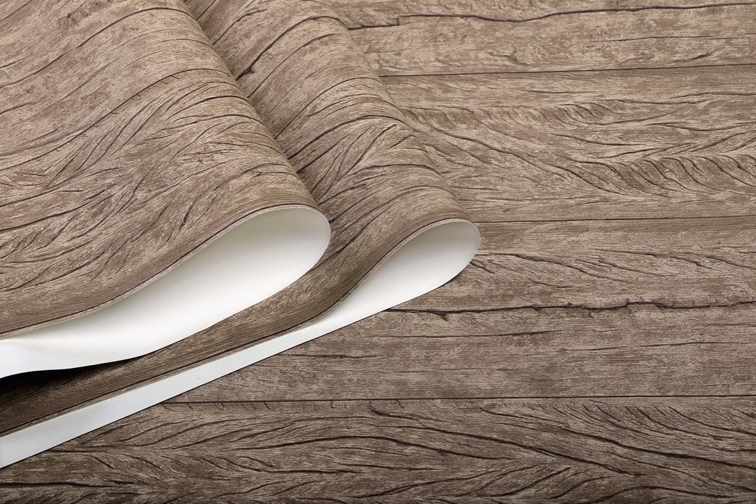 New PVC High Quality Wallpaper Modern Wooden Style