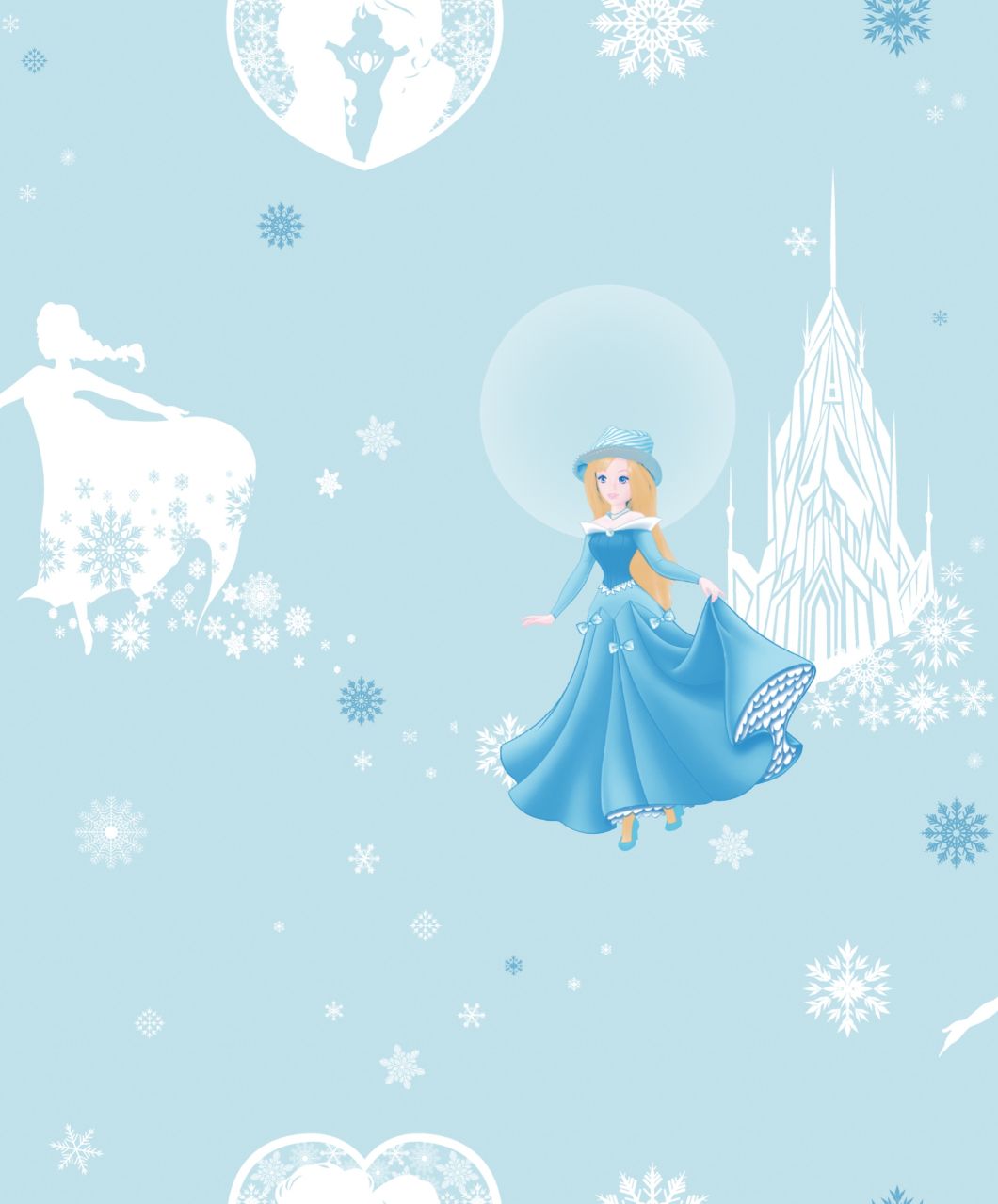 New PVC High Quality Wallpapers Kids Princess Design