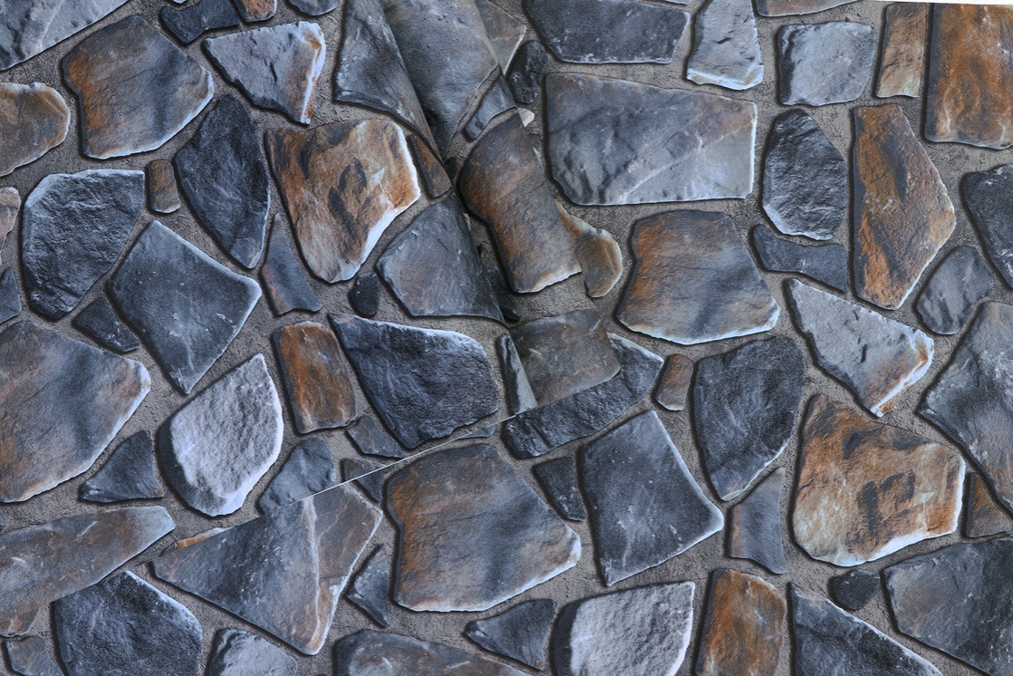 New PVC High Quality Wallpaper Modern Stone Style