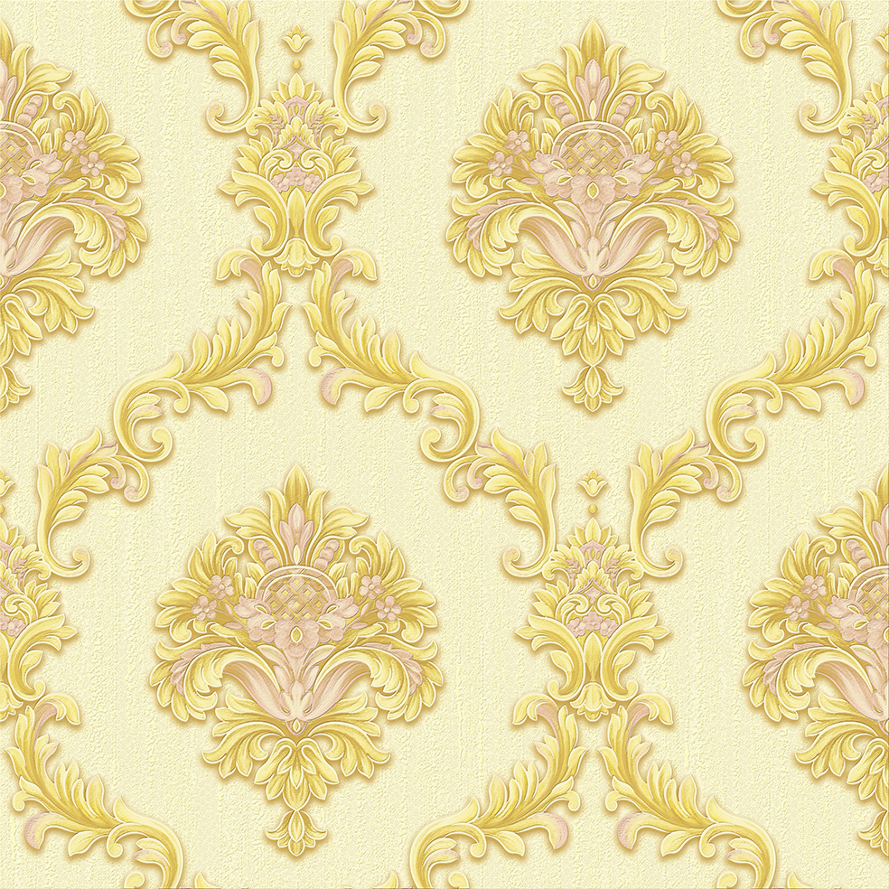 New PVC High Quality Wallpaper Deep Embossing Luxury Design
