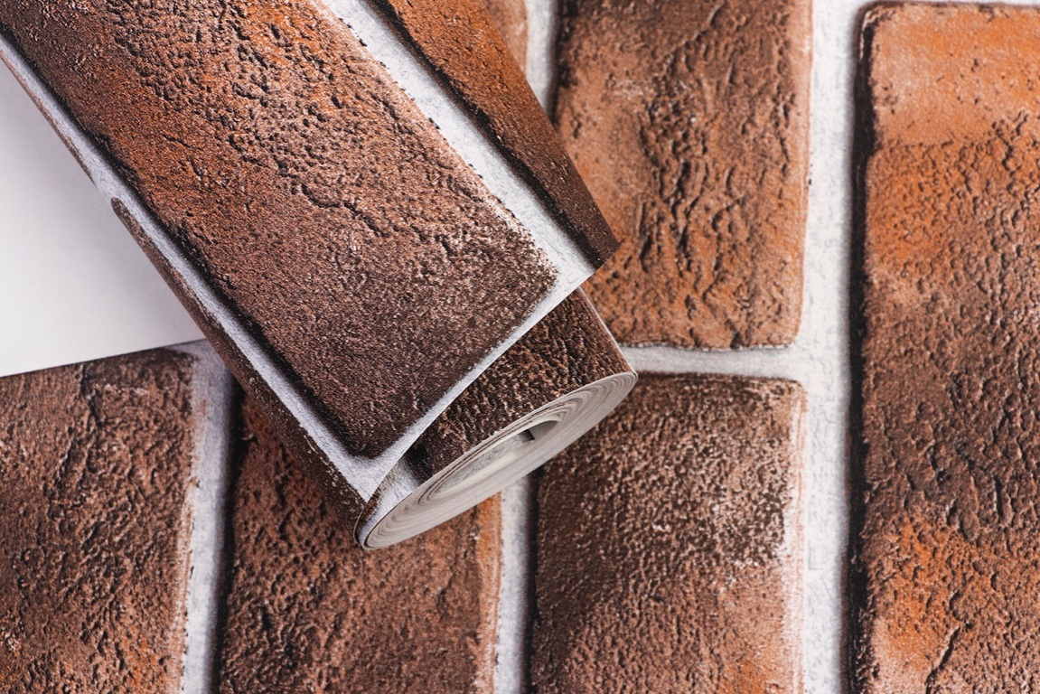 New PVC High Quality Wallpaper Modern Bricks Style