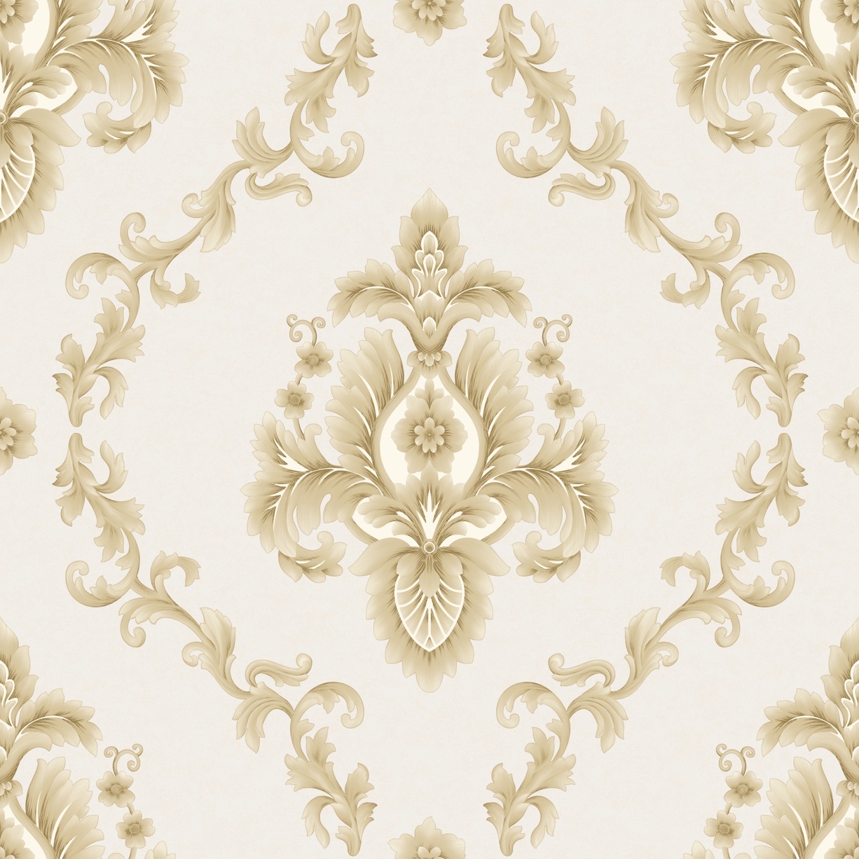New PVC High Quality Wallpaper Luxury Damask Design