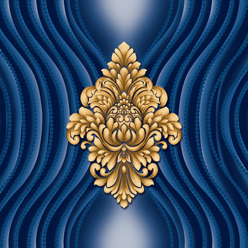 Factory Price PVC Wall Paper Vinyl Modern 3D Design Luxury Waterproof Wallpaper for Home Decor