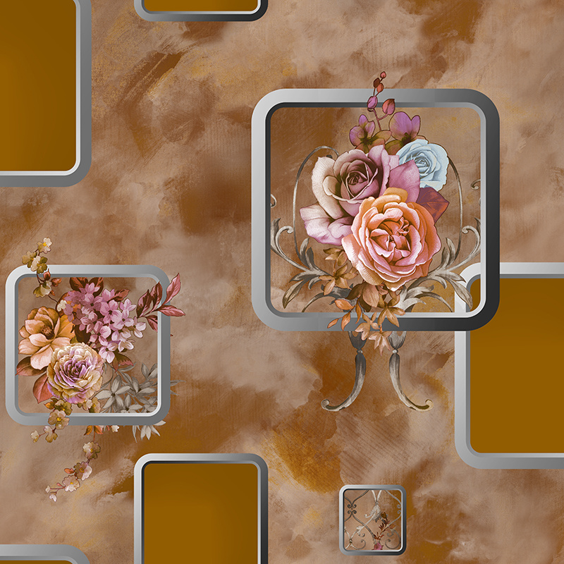 Factory Price PVC Wall Paper 3D Waterproof Vinyl Modern Design Luxury Wallpaper for Home Decoration