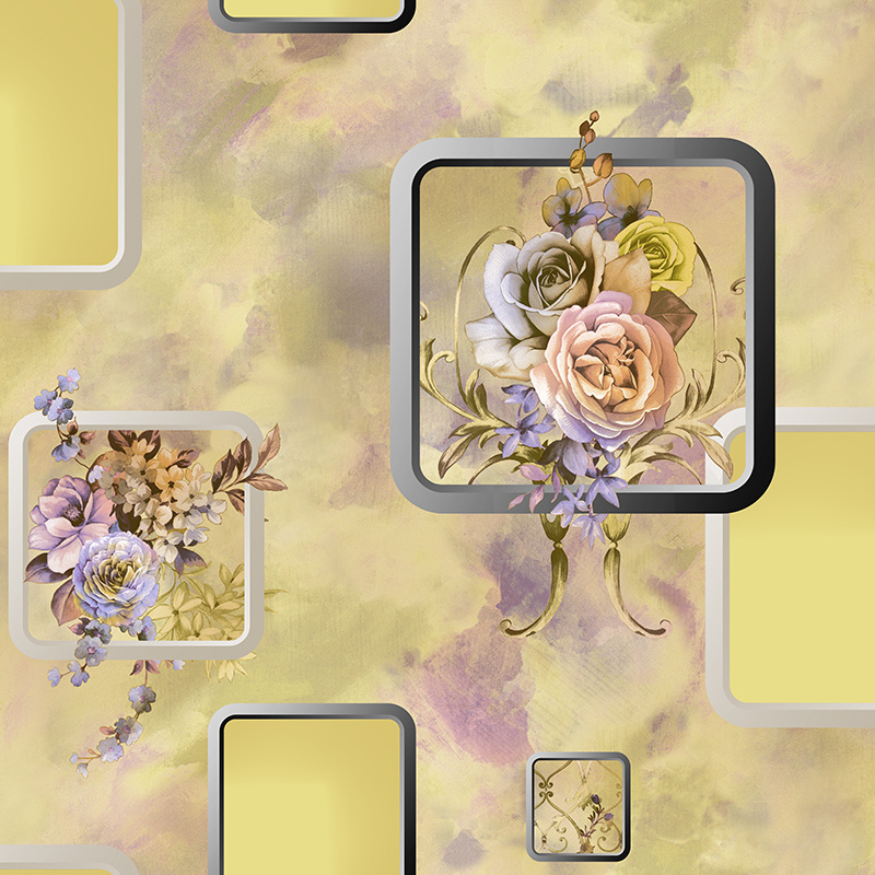 Factory Price PVC Wall Paper 3D Waterproof Vinyl Modern Design Luxury Wallpaper for Home Decoration