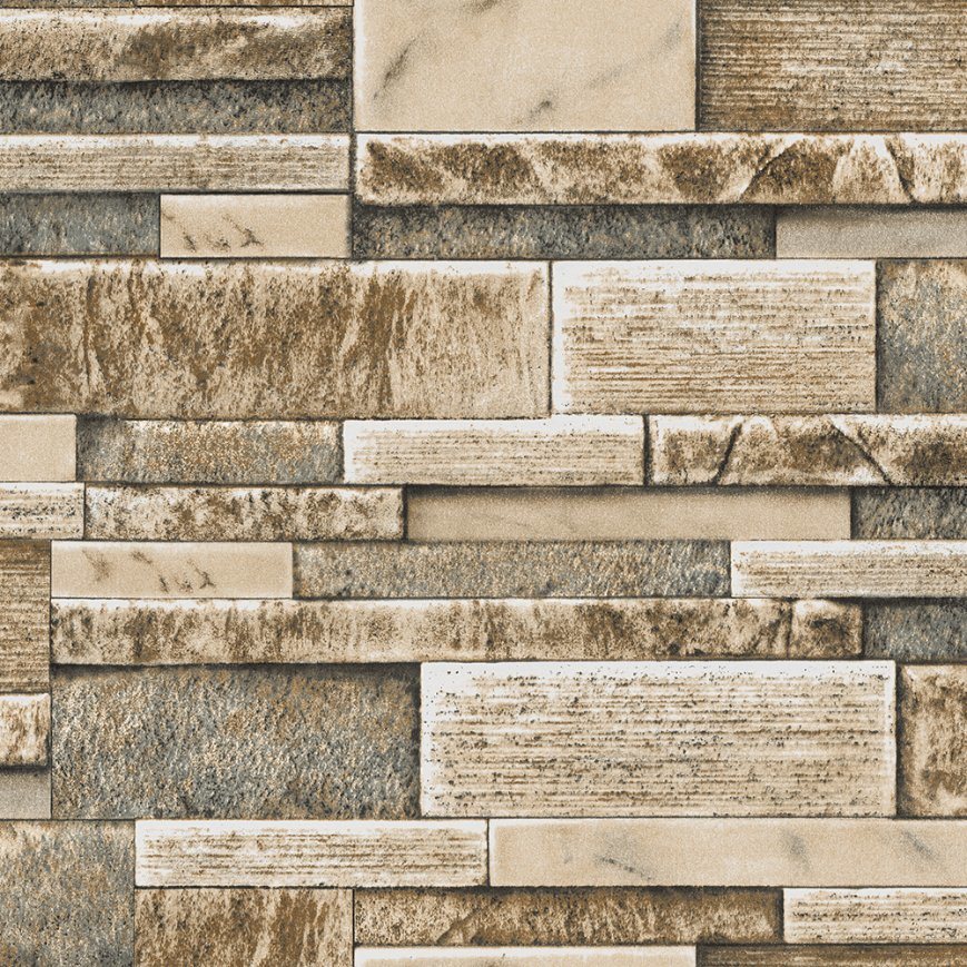 PVC Vinyl Wall Paper Modern Stone 3D Wallpaper