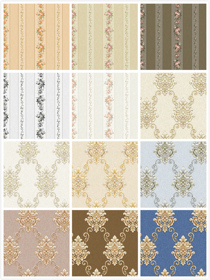 Waterproof Wallpaper Vinyl 106 PVC Wall Paper for Living Room