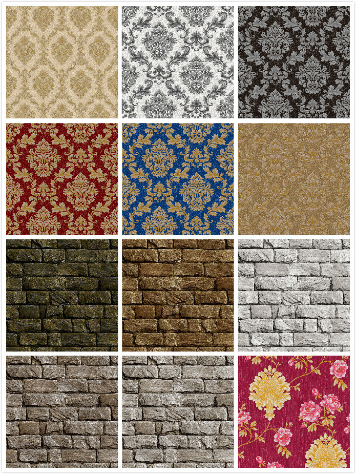 High Quality PVC Wallpaper Vinyl 3D Wall Paper for Home Decoration