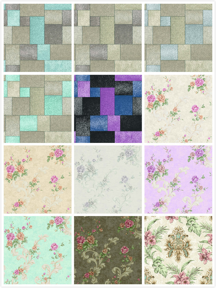 PVC Wallpaper Classic Vinyl High Quality Wall Paper