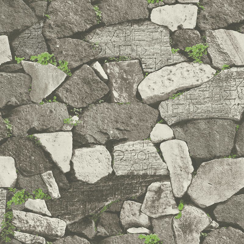 PVC Vinyl Wallpaper Modern Stone 3D Wall Paper