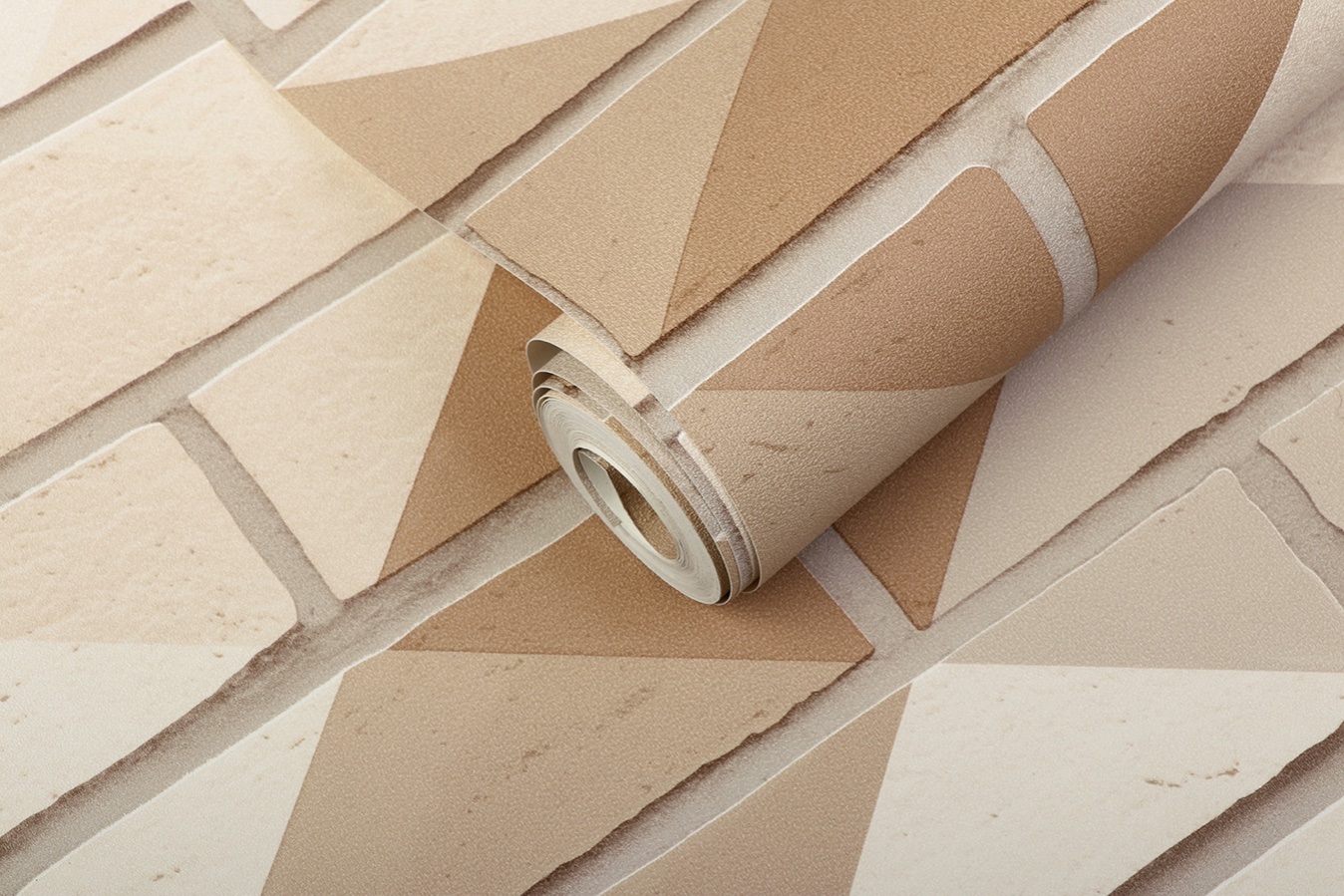 New PVC High Quality Wallpaper Modern Luxury Colorful Brick Design