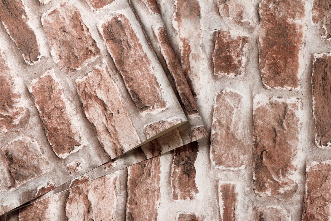 New PVC High Quality Wallpaper Modern Old Brick Style