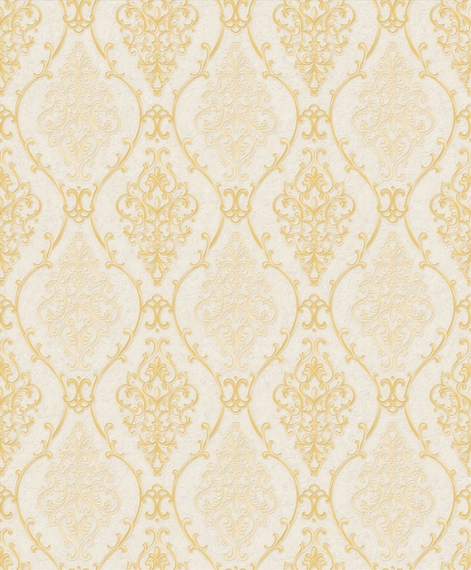 New PVC High Quality Wallpaper Classic Damask Design
