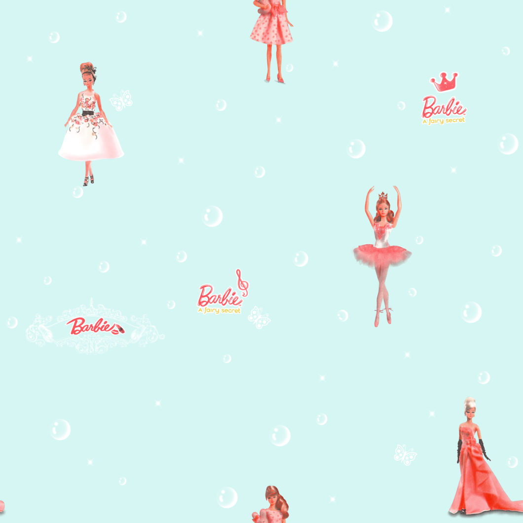 New PVC High Quality Wallpaper Kids Princess Designs