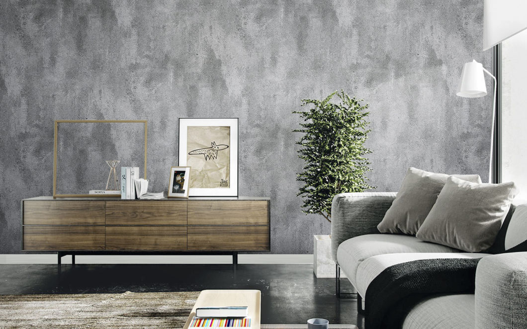 New PVC High Quality Wallpaper Modern Old Plain Color