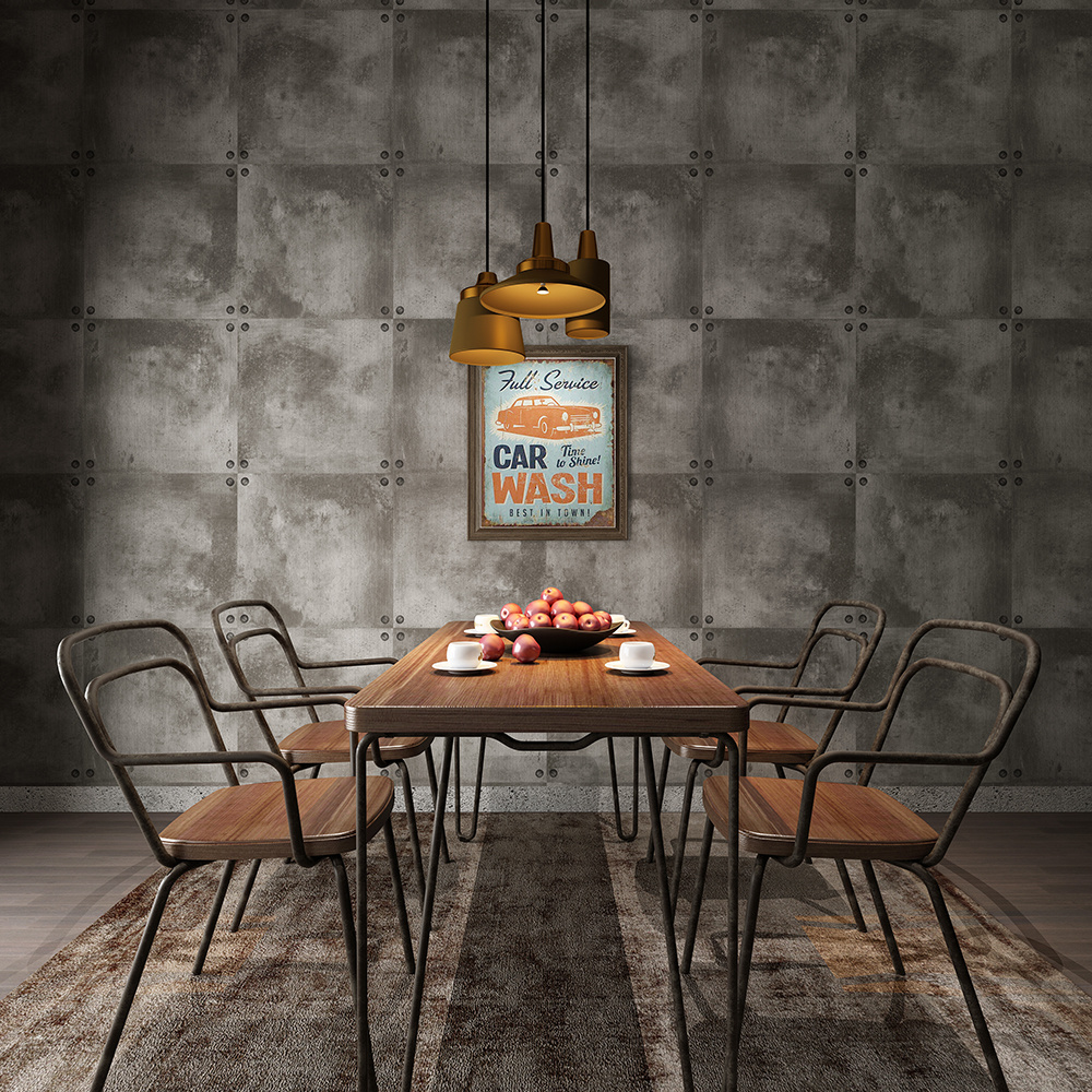 New PVC High Quality Wallpaper Modern Old Plain Style