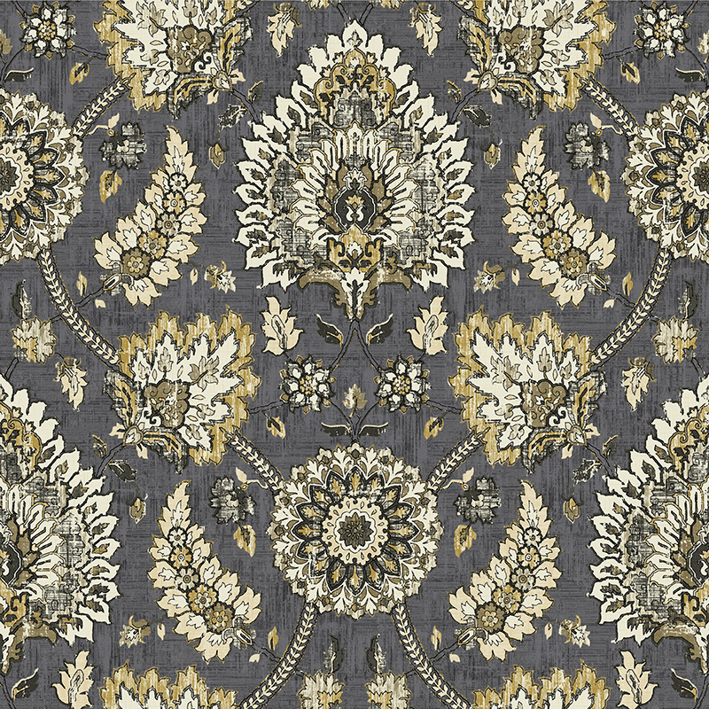 New PVC High Quality Wallpaper Classic Damask Design