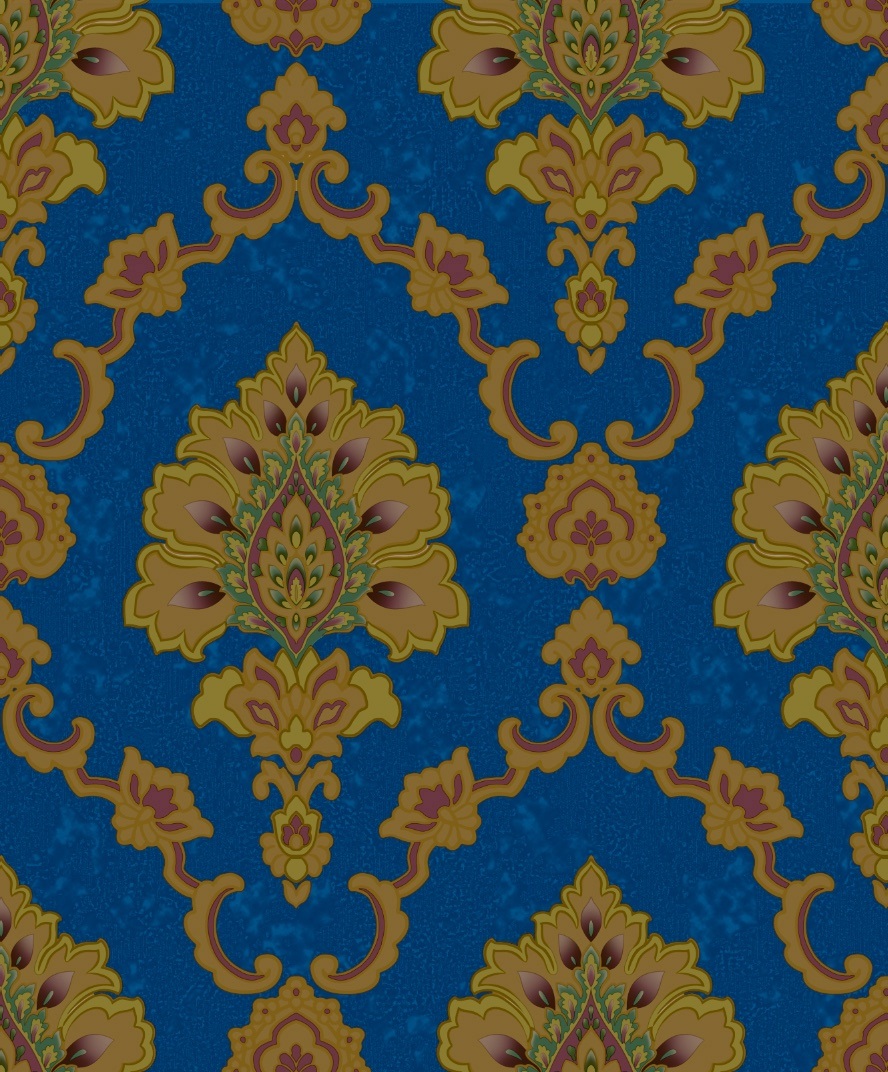 New PVC High Quality Wallpaper Damask Luxury Design