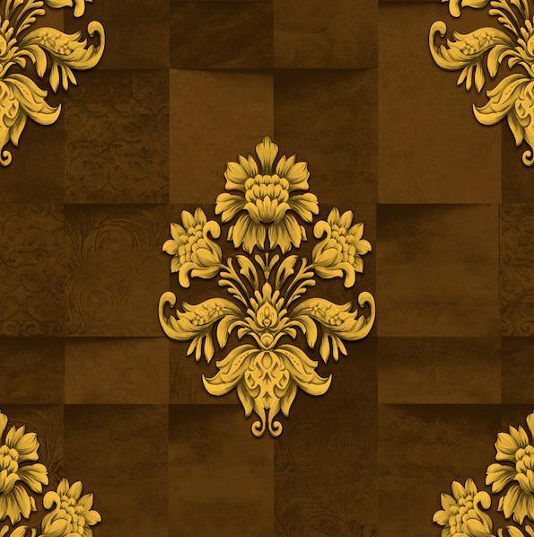 3D Vinyl PVC Wall Paper Factory Price Waterproof Luxury Wallpaper for Living Room