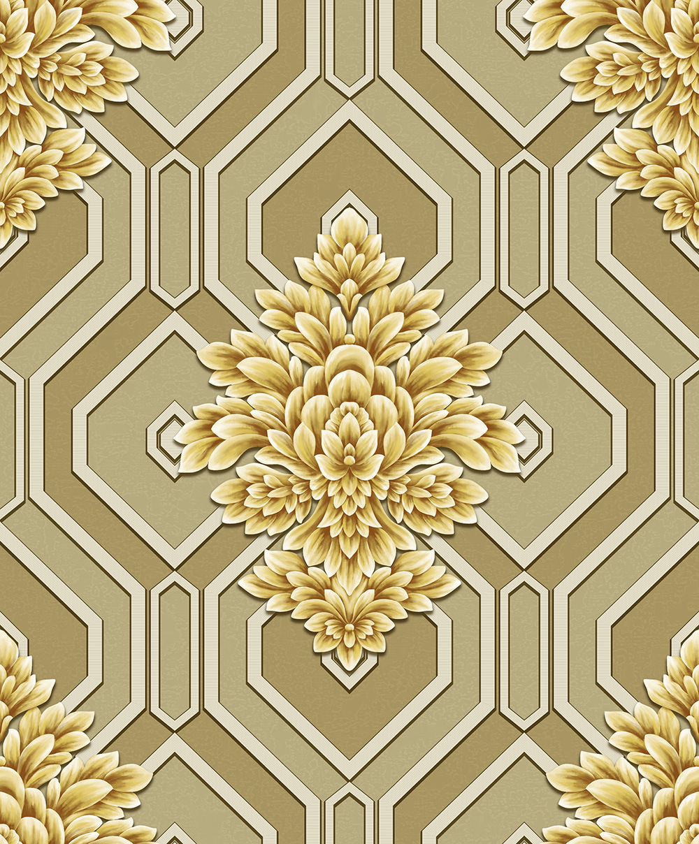 PVC Modern Wallpaper Factory Price 3D Design Waterproof Vinyl Luxury Wall Paper for Home Decoration