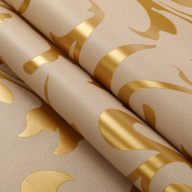 3D Modern Wallpaper Waterproof PVC Vinyl Wall Paper for Home Decoration