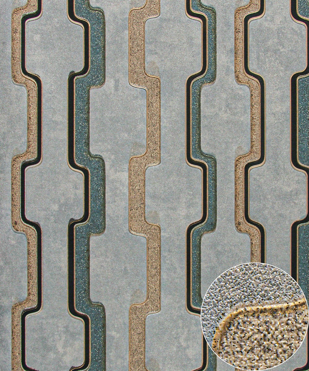 PVC Vinyl Wallpaper Modern 3D Design Waterproof Wallpaper for Living Room