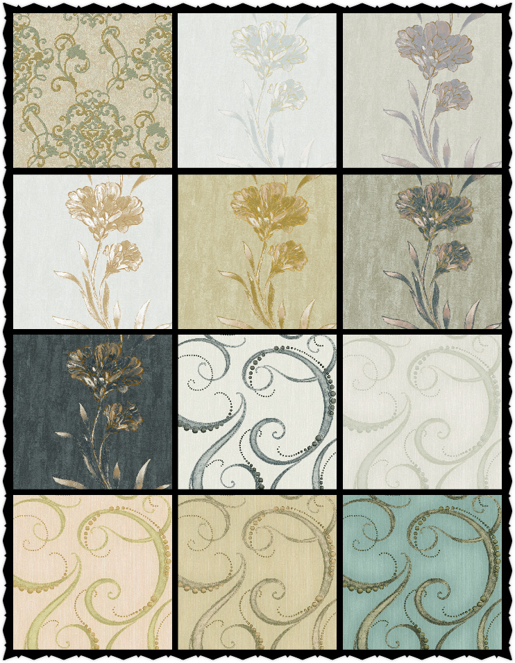 PVC Vinyl Wallpaper Waterproof Wall Paper for Home Decor