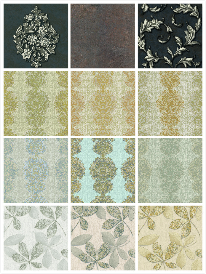 PVC Luxury Wallcovering High Quality Wallpaper for Living Room