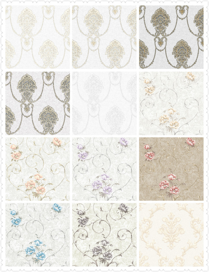 PVC Wallpaper Vinyl High Quality Wall Paper for Home Decoration