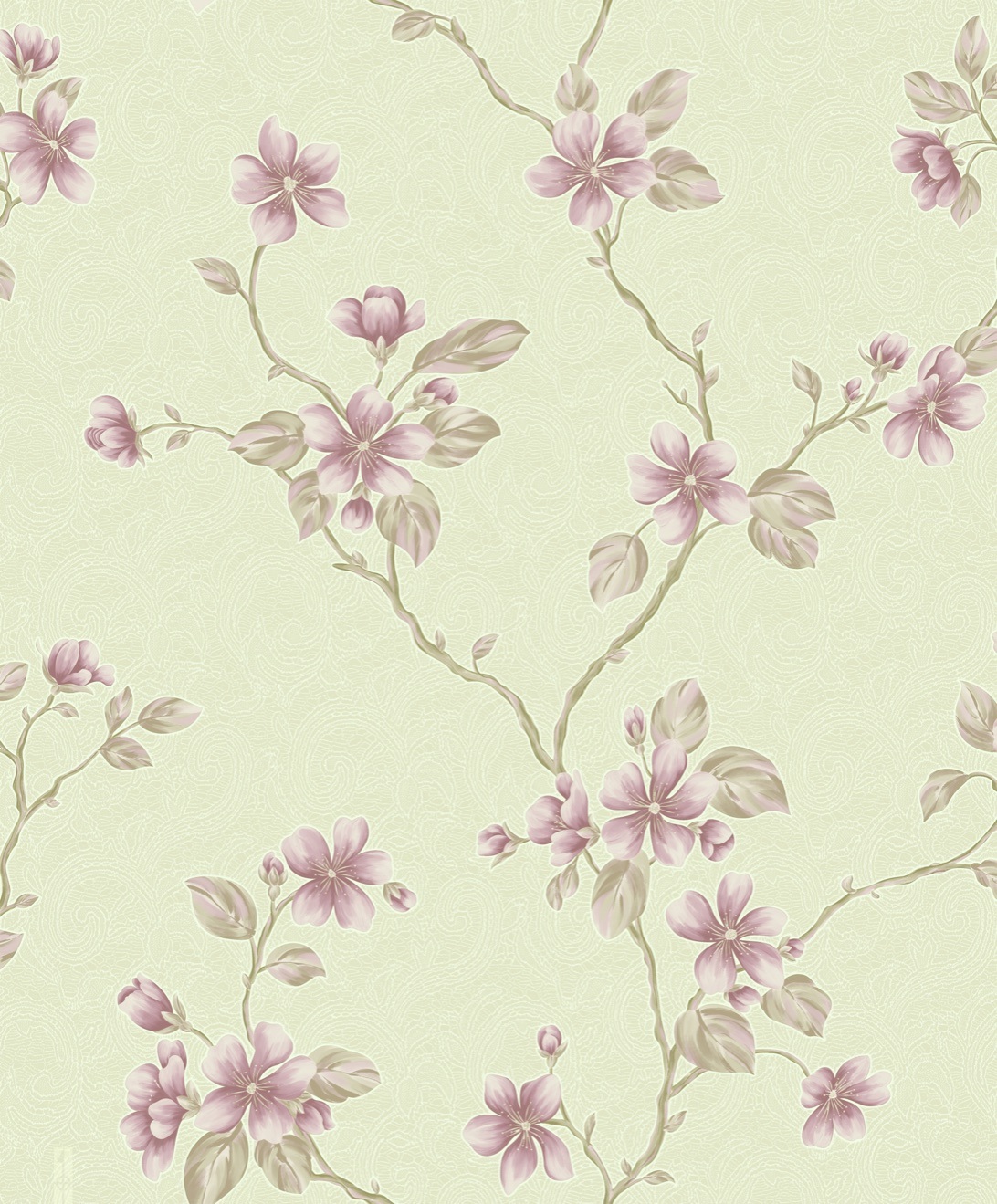 PVC Flower Design Deep Embossing High Quality PVC Wallpaper Home Decoration
