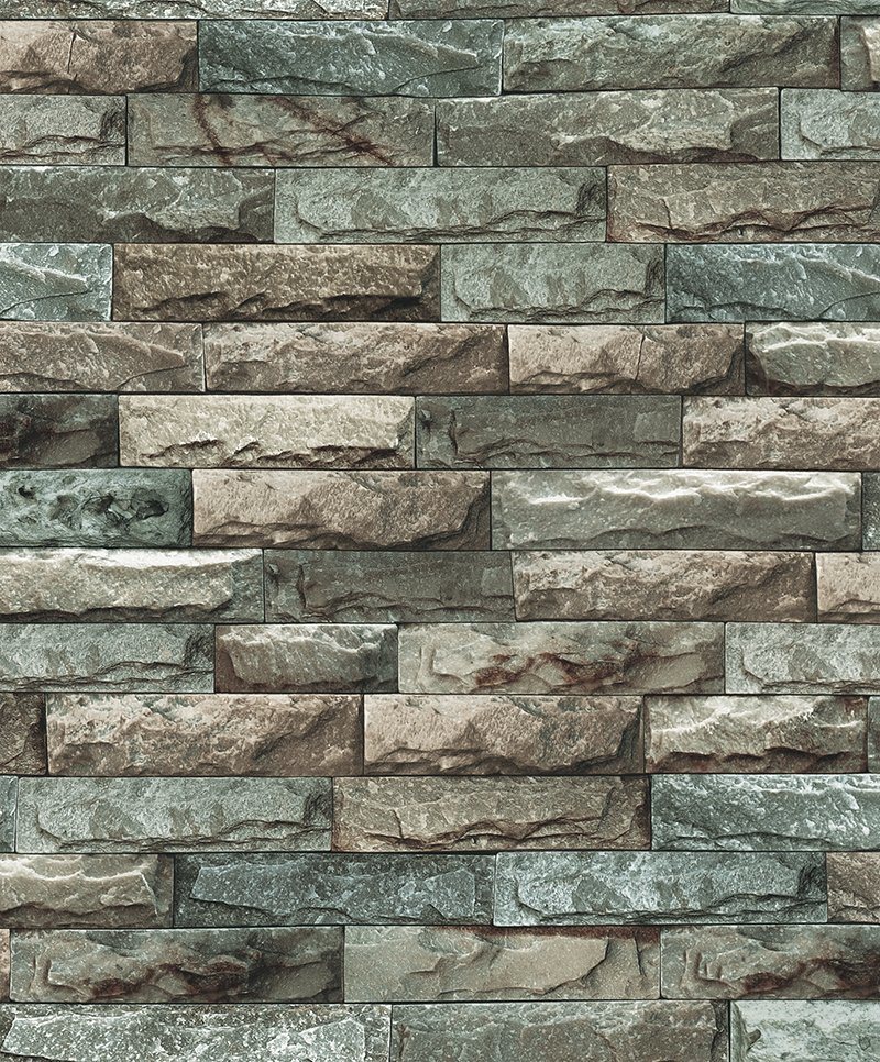 Vinyl PVC Wallpaper Modern Stone 3D Wall Paper
